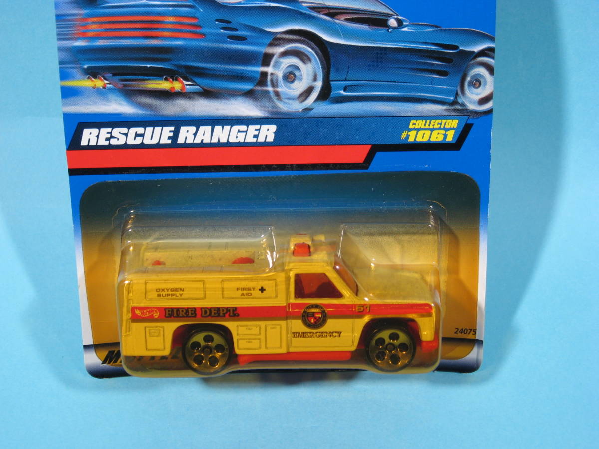 マテル ホットウィール　レスキュー レンジャー MATTEL HOT WHEELS RESCUE RANGER (新古・未開封・美品)_消防署の救助工作車です。
