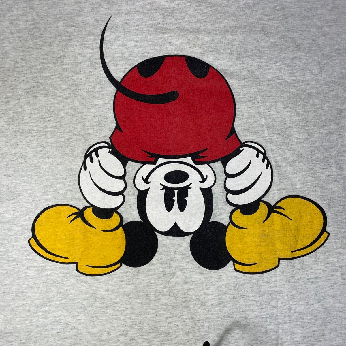 激レア】90'S 逆さまミッキー Disney覗きミッキーTシャツ XL 激レア】90'S 逆さまミッキー Disney覗きミッキーTシャツ XL