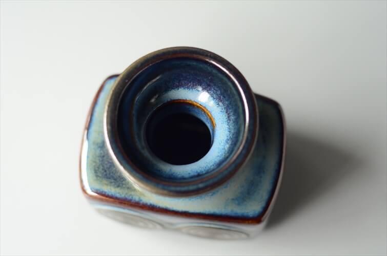 デンマーク製 SOHOLM 花瓶 Einar Johansen ブルー 北欧雑貨 花器 デンマーク製 SOHOLM 花瓶 Einar Johansen ブルー 北欧雑貨 花器