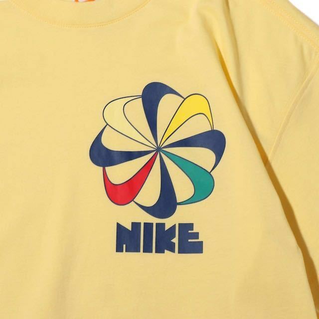 70年代復刻 XL サイズ NIKE AS M NSW SS TEE CLASSICS 1 BICYCLE YELLOW クラシック ヴィンテージ ビンテージ 風車 Tシャツ t ゴツナイキ_画像3