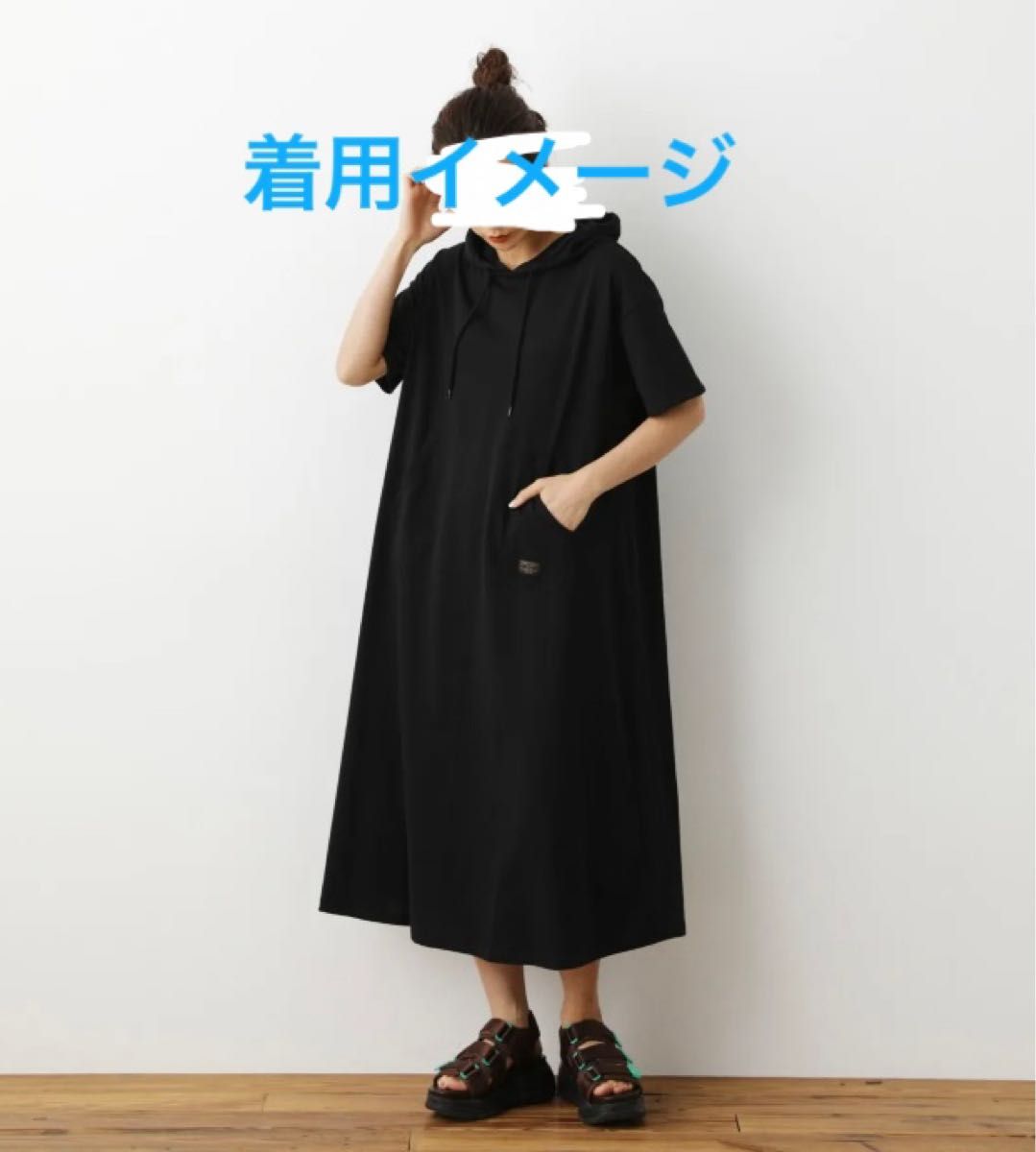 2回着用】 ロデオクラウンズ フレアーロゴTシャツワンピース 2回着用】 ロデオクラウンズ フレアーロゴTシャツワンピース