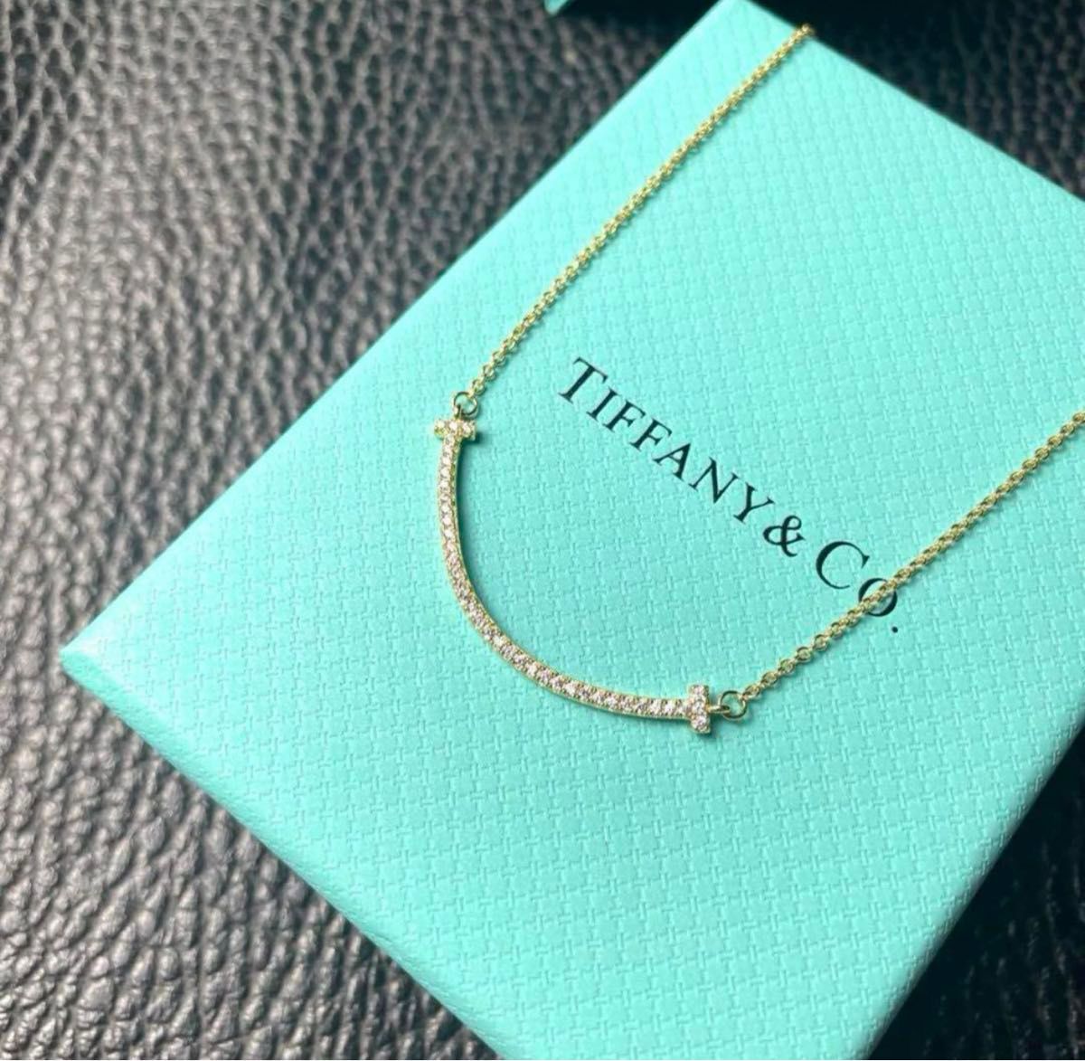 新品未使用】Tiffany & Co ティファニー Tスマイル ネックレス 新品未使用】Tiffany & Co ティファニー Tスマイル ネックレス