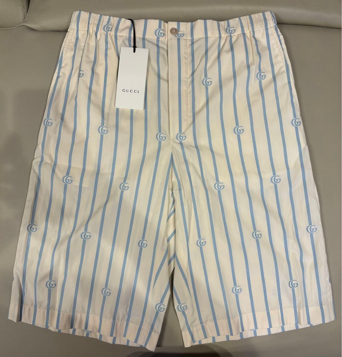 グッチ ハーフパンツ ベージュ サイズ46 M相当 GG 新品未使用 グッチ ハーフパンツ ベージュ サイズ46 M相当 GG 新品未使用