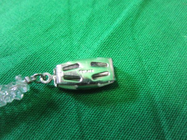 天然石 水晶 クリスタル silverの留め具 カット水晶のネックレス 40cm デザインネックレス パワーストーン_画像5