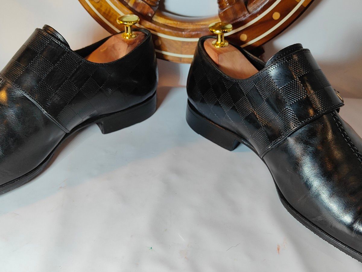 極美品】LOUIS VUITTON ダミエ ダブルモンク 高級 極美品】LOUIS VUITTON ダミエ ダブルモンク 高級