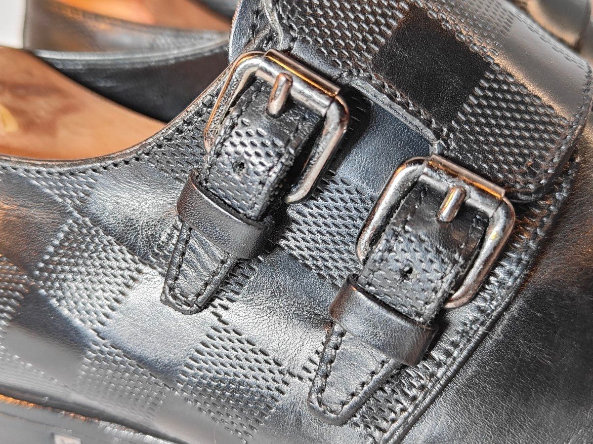 極美品】LOUIS VUITTON ダミエ ダブルモンク 高級 極美品】LOUIS VUITTON ダミエ ダブルモンク 高級