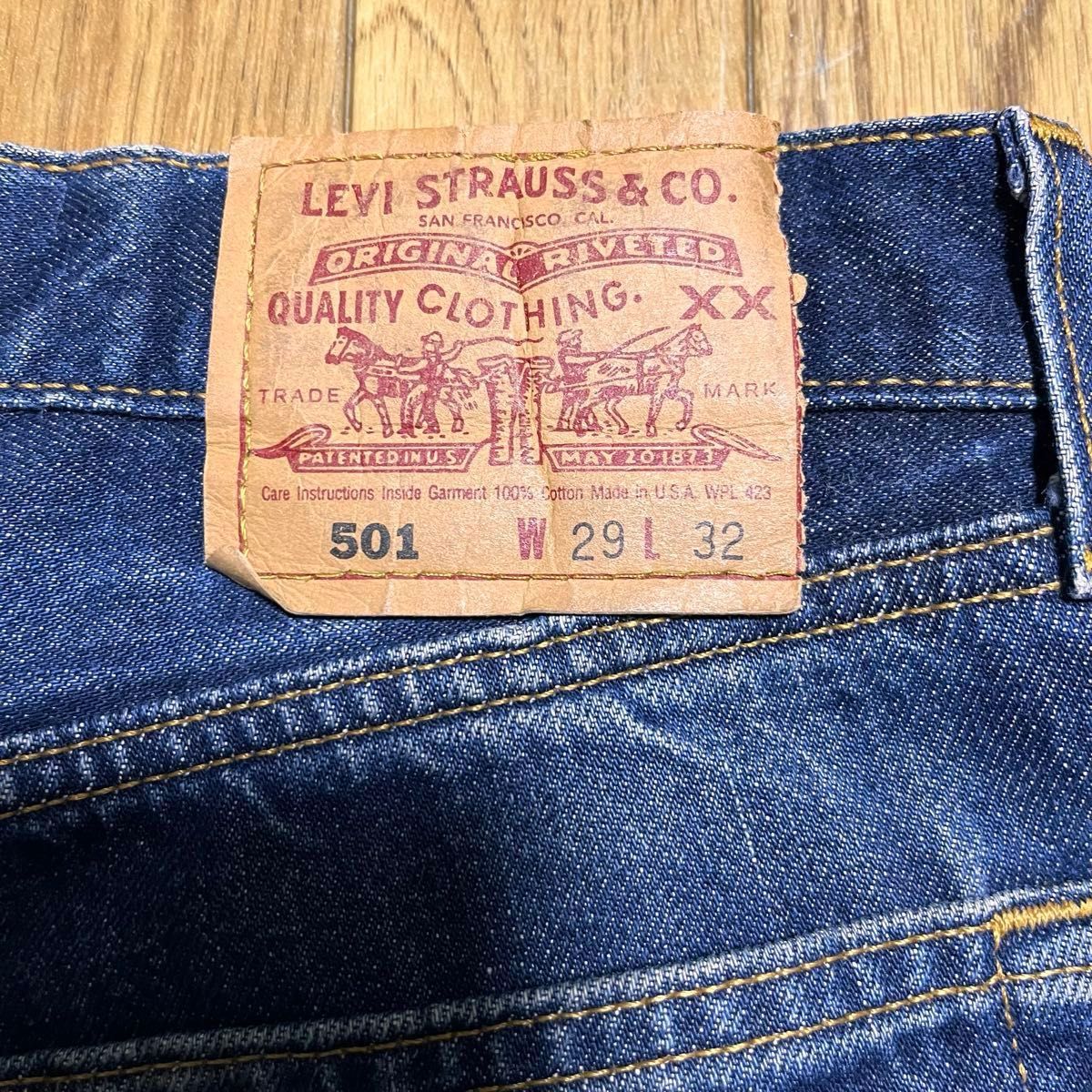濃紺00sLevi's リーバイス 501 デニムパンツ W29L32 USA製 鬼 濃紺00sLevi's リーバイス 501 デニムパンツ W29L32 USA製 鬼
