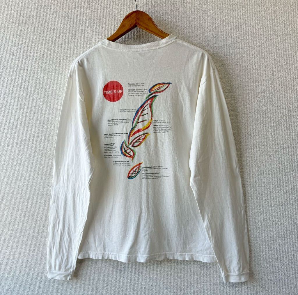 Patagonia プリント 長袖 Tシャツ M オーガニック コットン ロンT パタゴニア