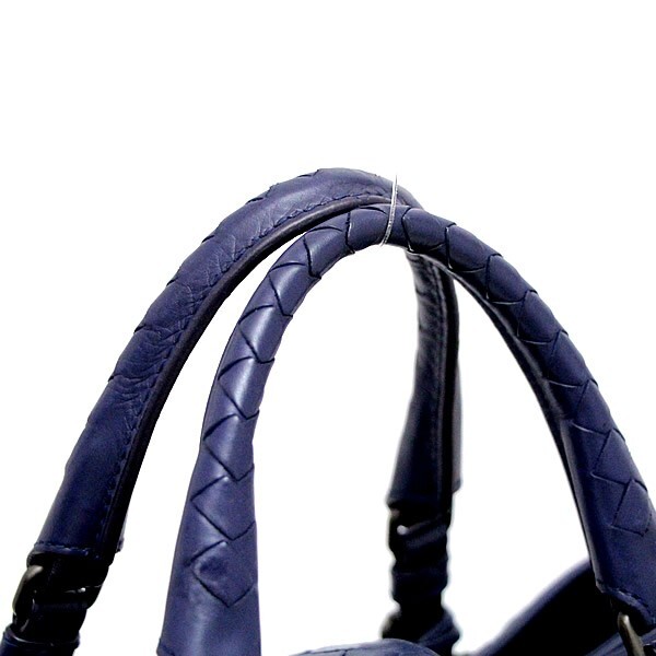  Bottega Veneta BOTTEGA VENETA сетка маленький Rome сумка 2WAY сумка кожа Atlantic темно-синий [65607]