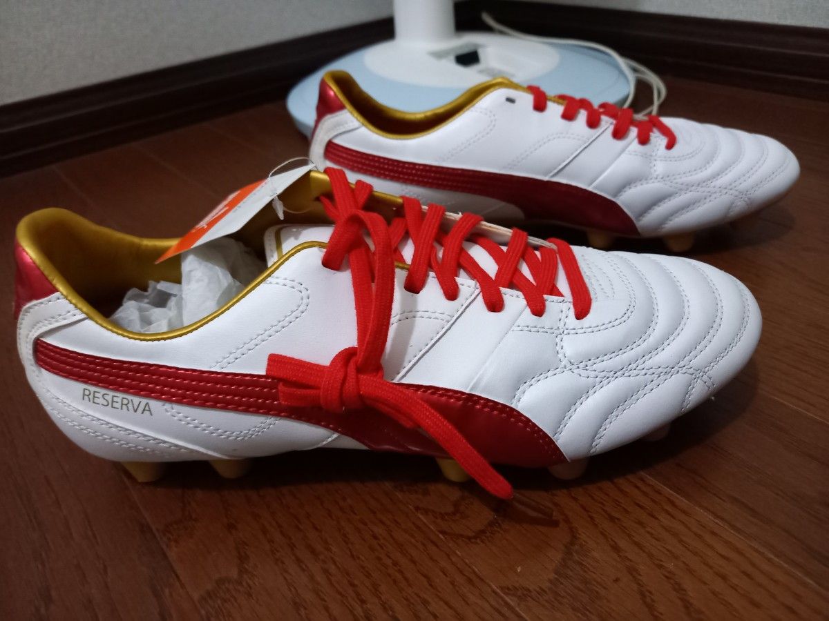 新品 Puma RESERVA ワイド HG 27 プーマ サッカー スパイク 赤金 新品 Puma RESERVA ワイド HG 27 プーマ サッカー スパイク 赤金
