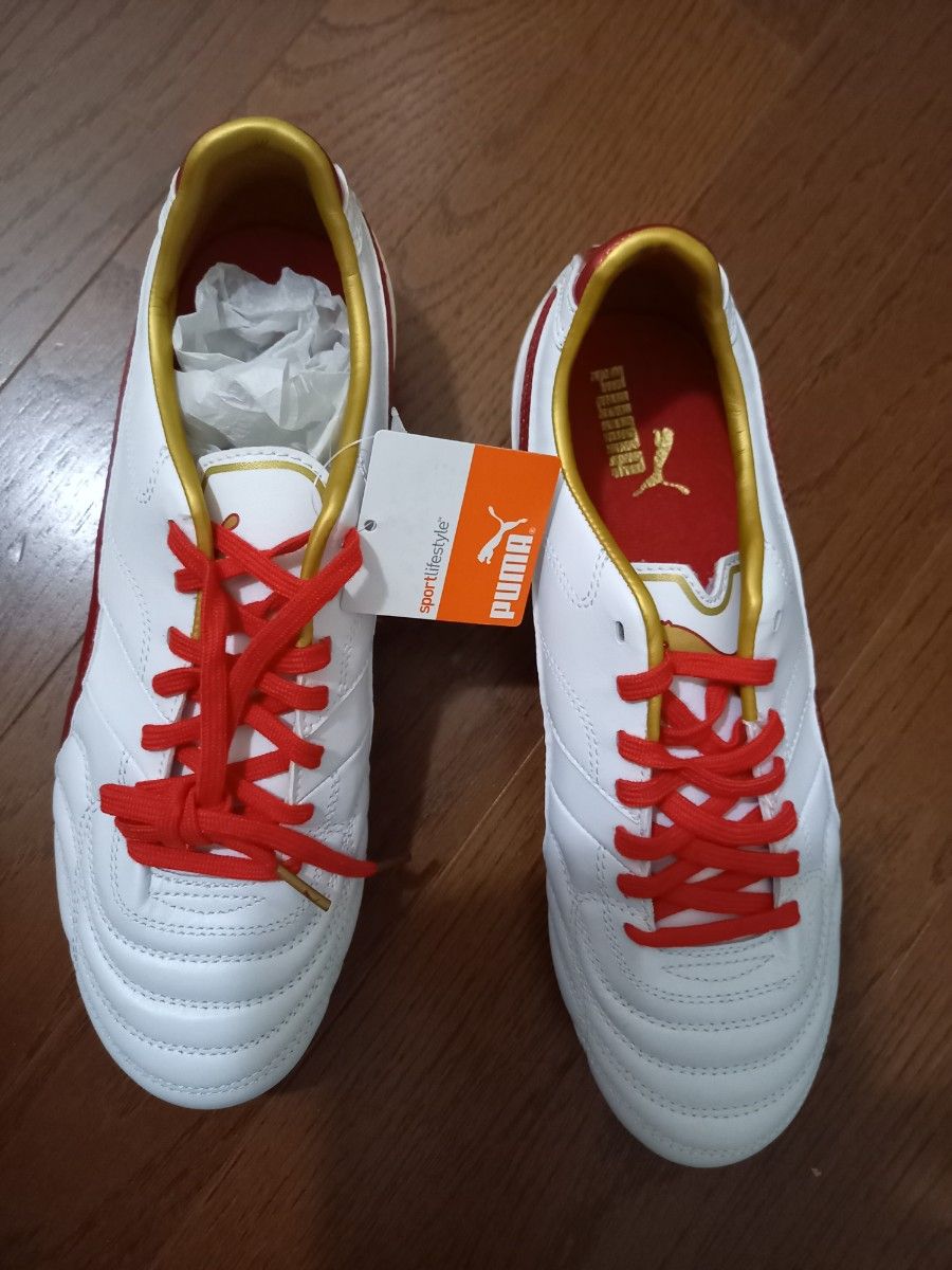 新品 Puma RESERVA ワイド HG 27 プーマ サッカー スパイク 赤金 新品 Puma RESERVA ワイド HG 27 プーマ サッカー スパイク 赤金