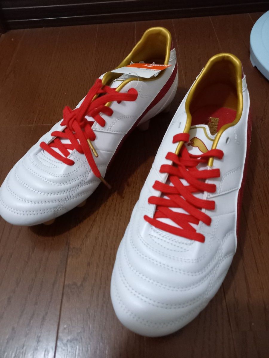 新品 Puma RESERVA ワイド HG 27 プーマ サッカー スパイク 赤金 新品 Puma RESERVA ワイド HG 27 プーマ サッカー スパイク 赤金