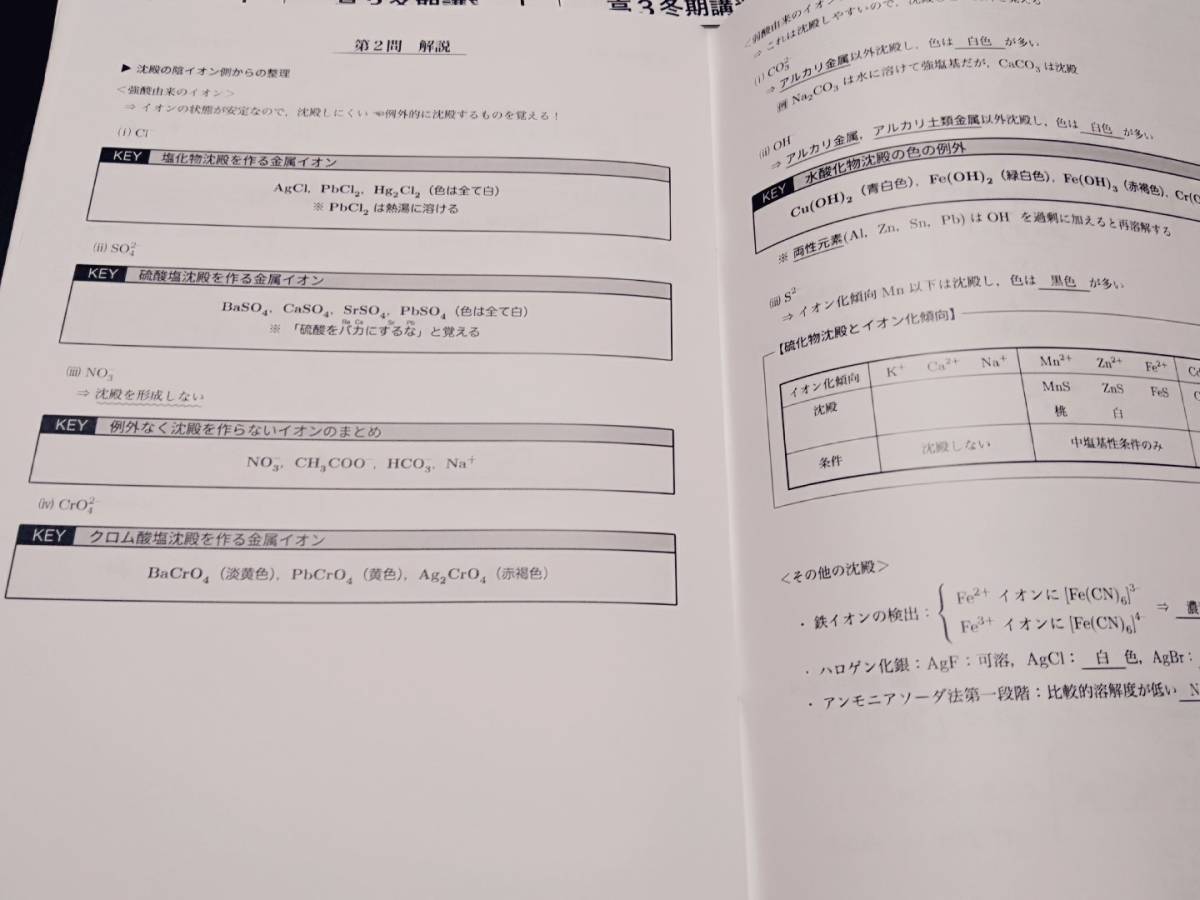 高3化学冬期　講義冊子　15年　鉄緑会 東進 Z会 ベネッセ SEG 共通テスト　駿台 河合塾 鉄緑会 _画像2