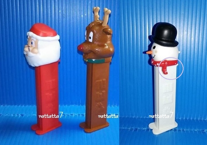 ☆PEZ☆SHOW☆Dispenser☆ペッツ☆サンタクロース☆トナカイ☆雪だるま☆ディスペンサー☆3個セット☆クリスマス 82.10816_画像2