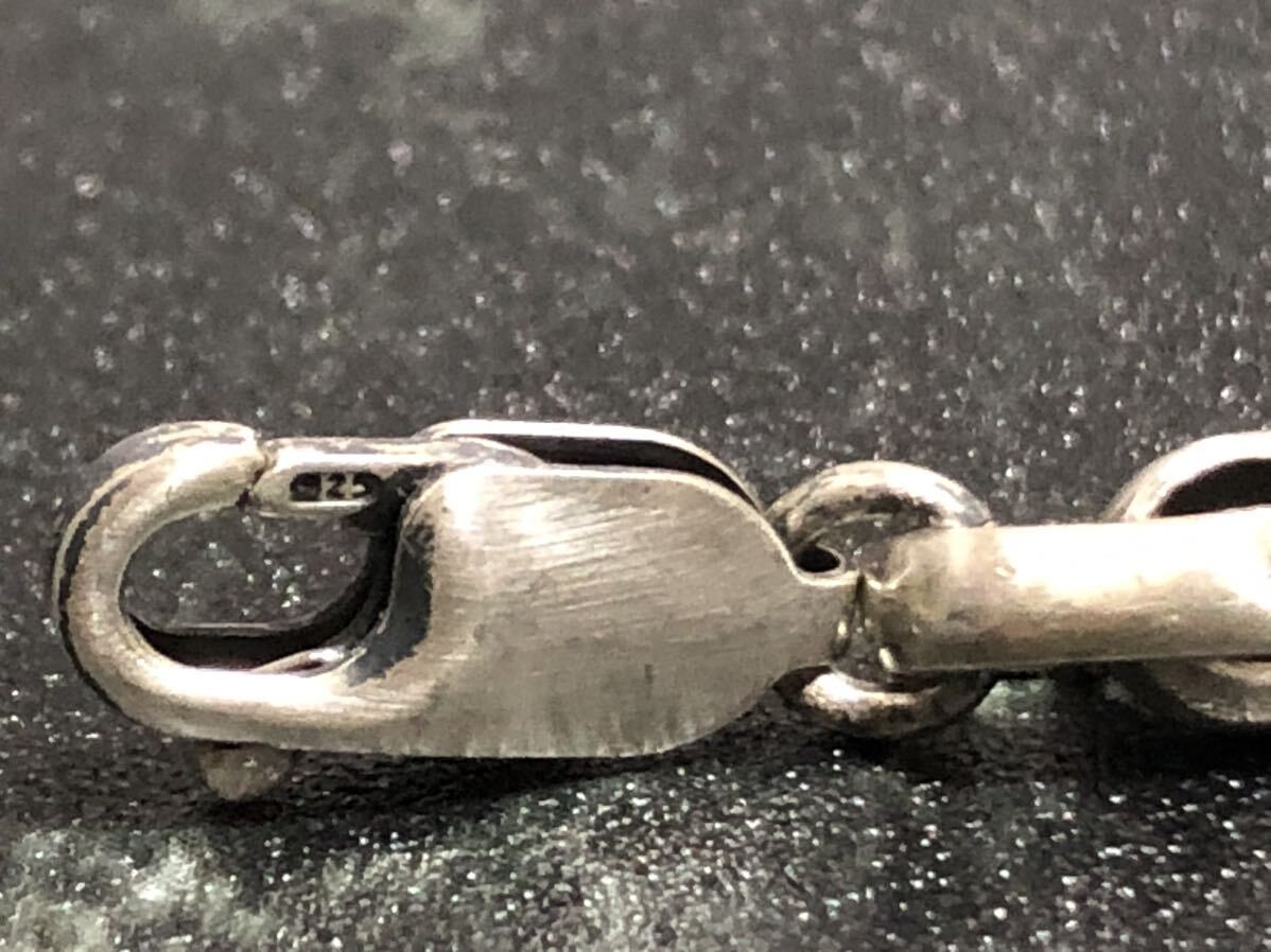 シルバーアクセサリー　フェザー　ストーン　ブレスレット　silver 925