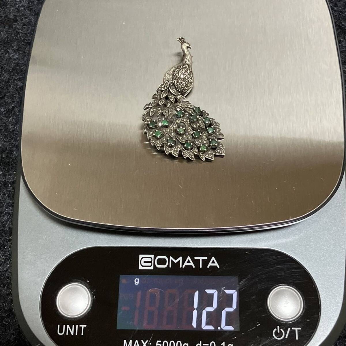 MEXICO SILVER925 孔雀貝 タツノオト シゴ ブローチ シルバー