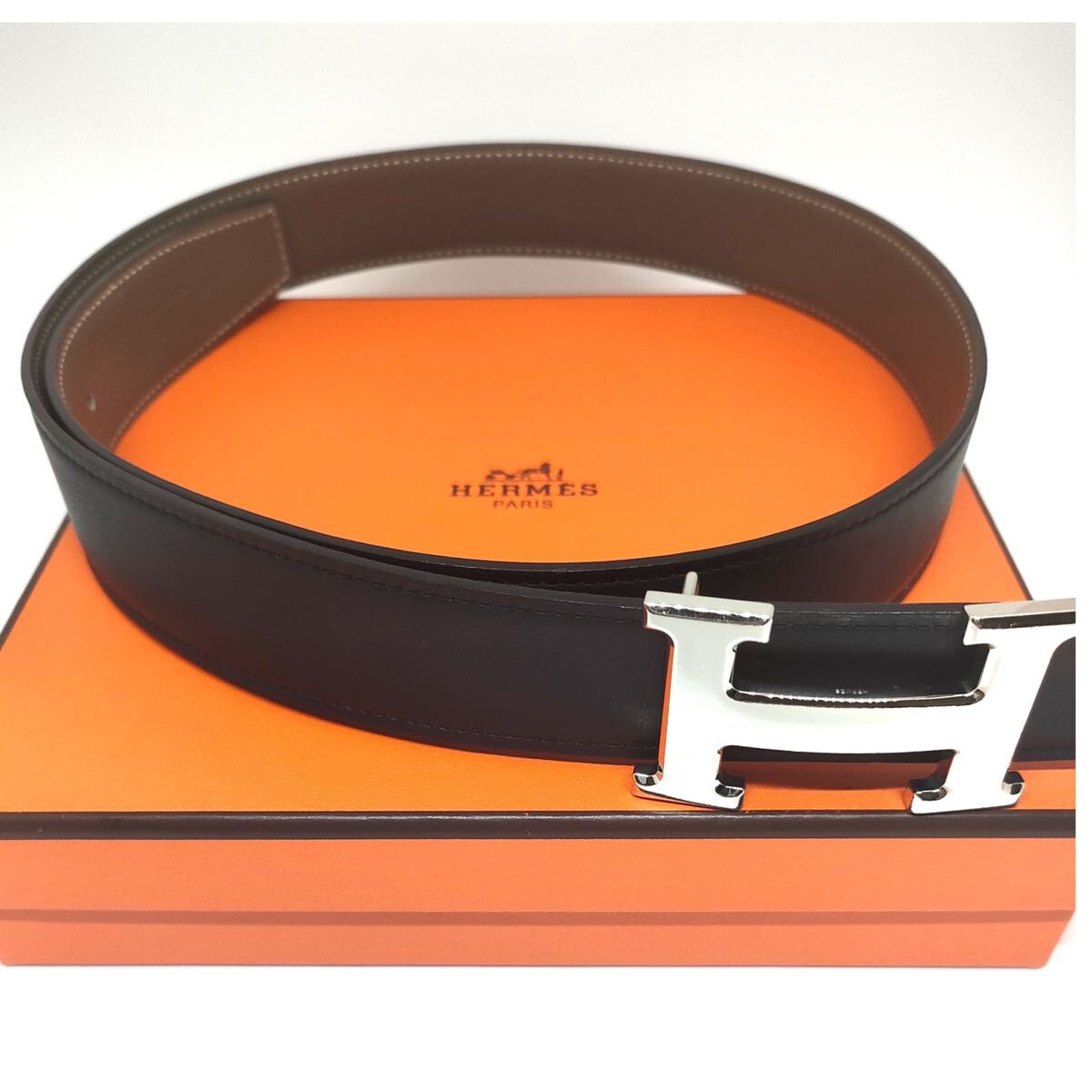 HERMES エルメス H コンスタンス リバーシブル レザー ベルト 本 HERMES エルメス H コンスタンス リバーシブル レザー ベルト 本