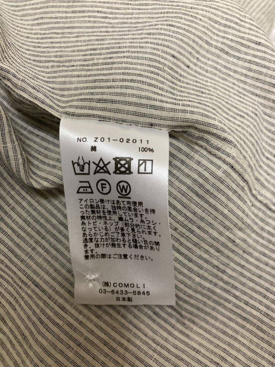 新品未使用 タグ付き size5 COMOLI KHADIコットン コモリシャツ 新品未使用 タグ付き size5 COMOLI KHADIコットン コモリシャツ