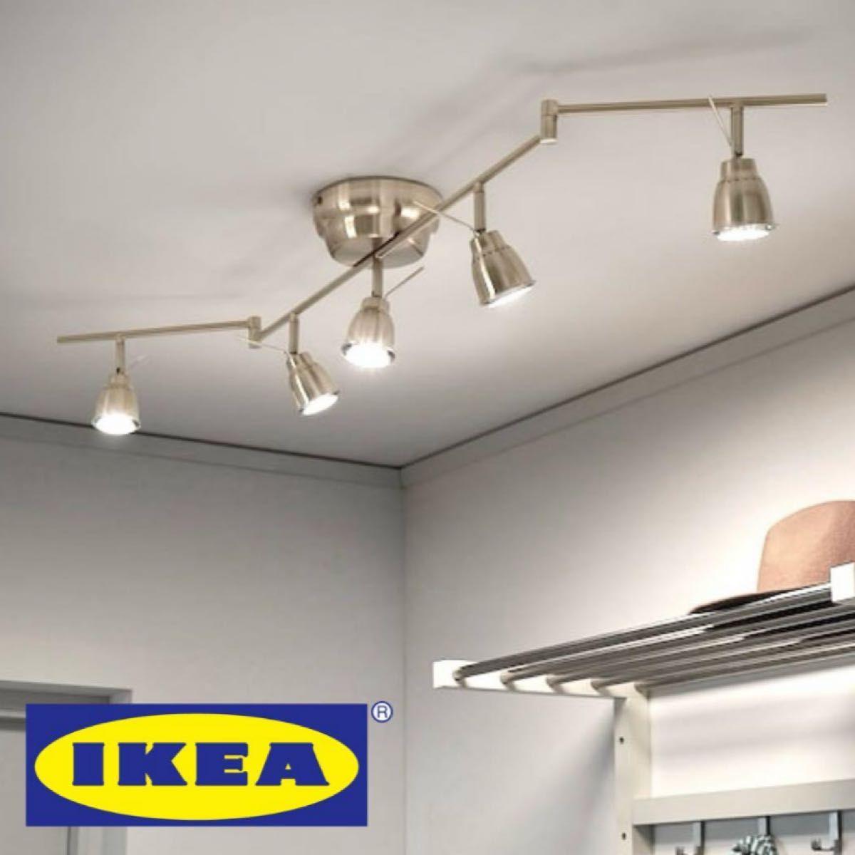 IKEA イケア BAROMETER バロメーテル スポットライト 照明 5灯 IKEA イケア BAROMETER バロメーテル スポットライト 照明 5灯
