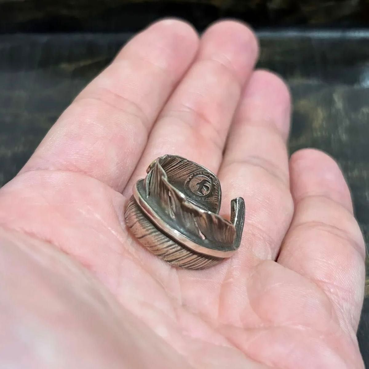 ゴローズ goro's 金イボメタル付き 特大フェザーリング オールド ゴローズ goro's 金イボメタル付き 特大フェザーリング オールド