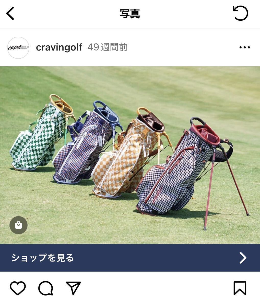 Yahoo!オークション - 新品未使用 cravin golfキャディバッグ Yahoo!オークション - 新品未使用 cravin golfキャディバッグ