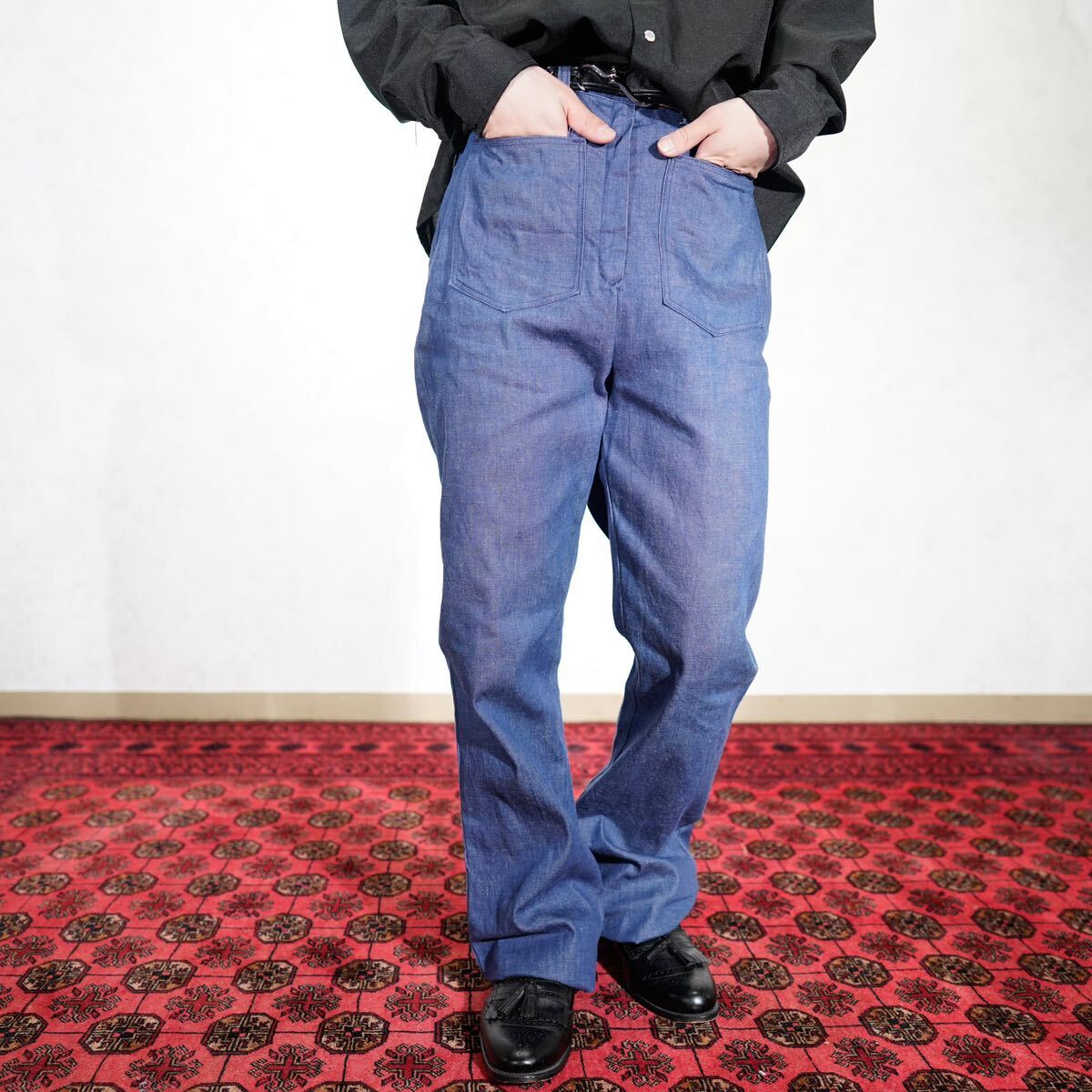 70's USA VINTAGE Sears FLARE DENIM BUSH PANTS/70年代アメリカ 70's USA VINTAGE Sears FLARE DENIM BUSH PANTS/70年代アメリカ