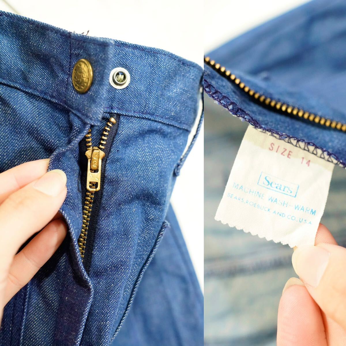 70's USA VINTAGE Sears FLARE DENIM BUSH PANTS/70年代アメリカ 70's USA VINTAGE Sears FLARE DENIM BUSH PANTS/70年代アメリカ