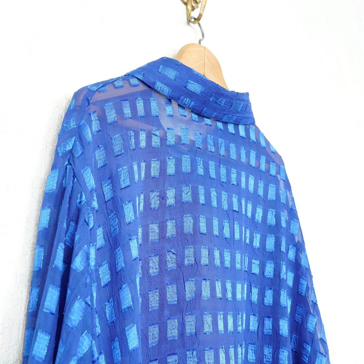 USA VINTAGE notations woman PATTERNED DESIGN SHEER SHIRT USA VINTAGE notations woman PATTERNED DESIGN SHEER SHIRT