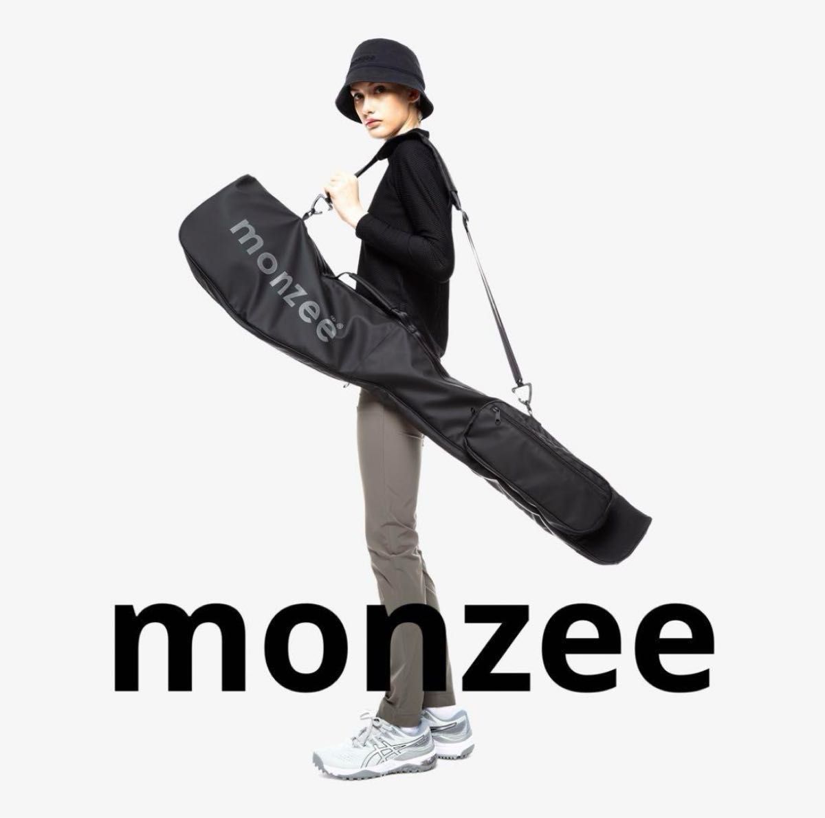 monzee モンジー 練習場　ゴルフ　バッグ　ケース　ロバ　ヘッドカバー　黒　 ブラック　 キャディバッグ　打ちっぱなし