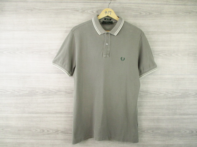 FREDPERRY* Fred Perry Italy made < cotton Logo embroidery polo-shirt >*H3212c