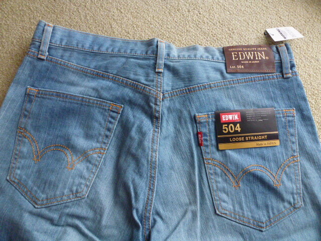  новый товар не использовался джинсы EDWIN 504 LOOSE STRAIGHT ETS-0728 E544-2606 W36