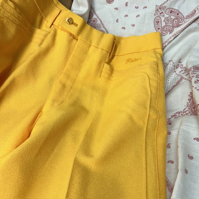 昭和レトロ古着 ほぼデッド 70s~80s サマースラックスパンツ 76 昭和レトロ古着 ほぼデッド 70s~80s サマースラックスパンツ 76