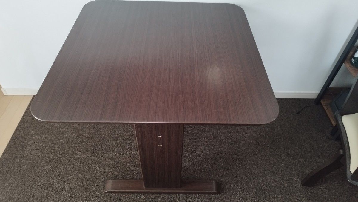 ニトリ 二人用ダイニングテーブル DS-80DBR ダークブラウン 美品 ニトリ 二人用ダイニングテーブル DS-80DBR ダークブラウン 美品