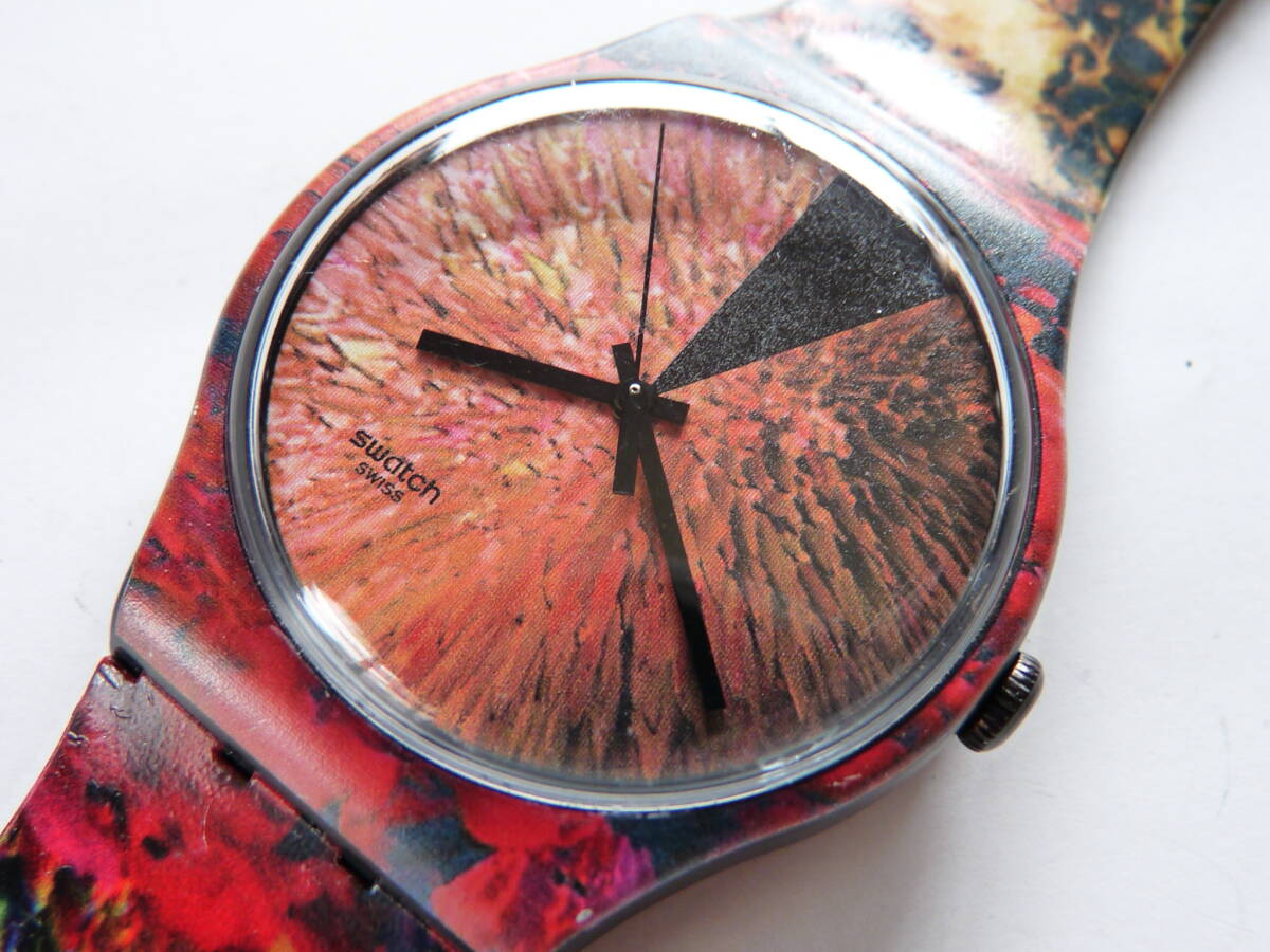 限定888本 極短期使用品 電池交換済 スウォッチ Swatch 2003年アートスペシャル ホセ・カルロス・カサド OFF 品番SUOZ162