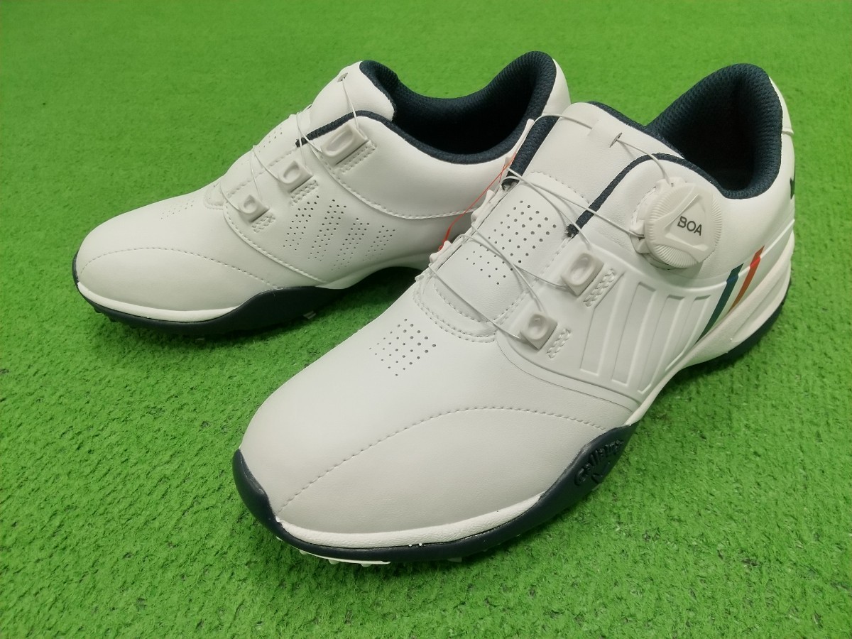 【05】【新品】【シューズ】【即決価格】キャロウェイ AEROSPORT BOA/C22996110/27cm/1031 White×Navy×Red/ソフトスパイク/BOA/メンズ
