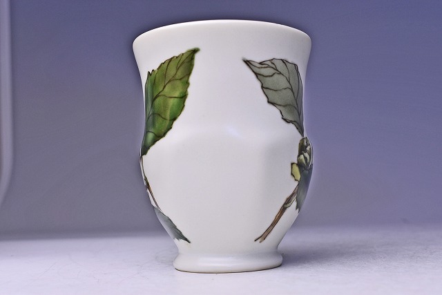  wide ...(....) * overglaze enamels mountain tea flower . map sake cup * also box also cloth *.: human national treasure wistaria book@ talent road * Via cup * beautiful .. attaching . ornament ...... excellent article *