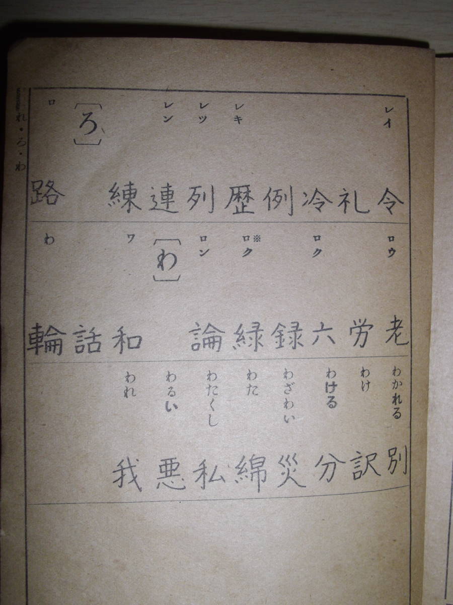 約70年前の小学生国語副教科書～教育用漢字表_画像9