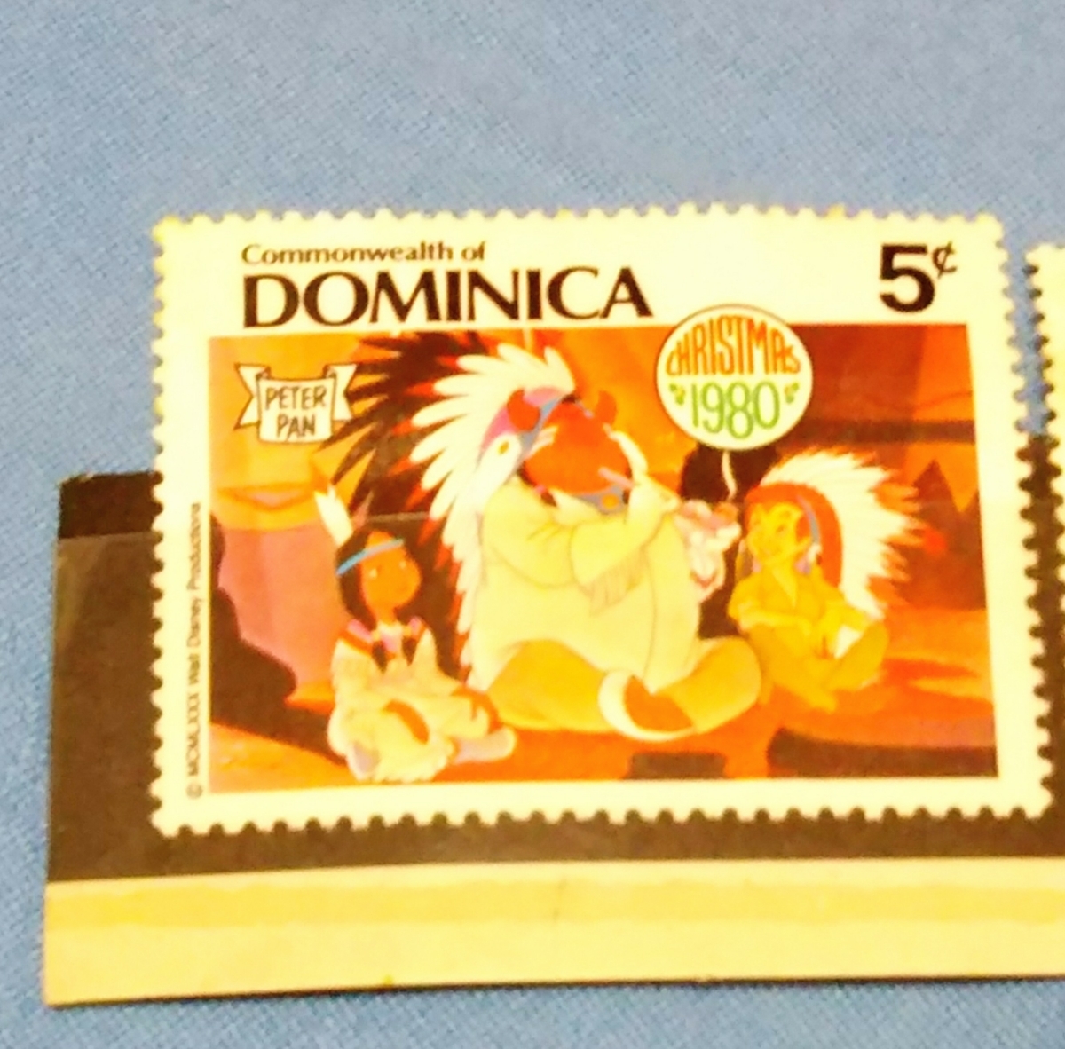 ☆ディズニー☆1980年ドミニカ共和国発行切手3枚セット(クリスマスバージョン)☆コレクターズアイテム_画像2