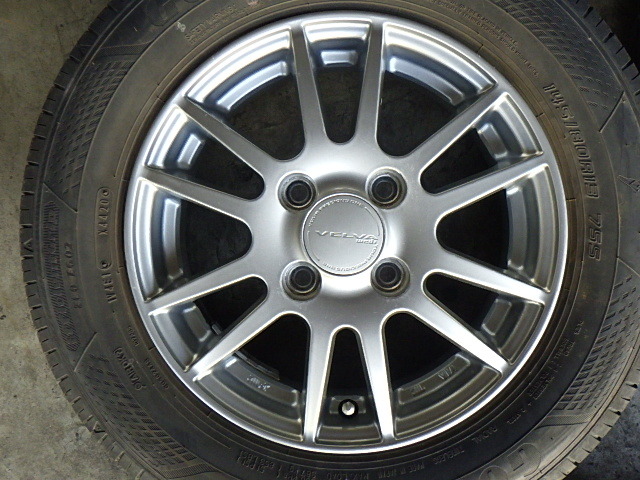 224-939 weds VELVA aluminium wheel & radial tire 145/80R13 2020-22 year 4 pcs set 
