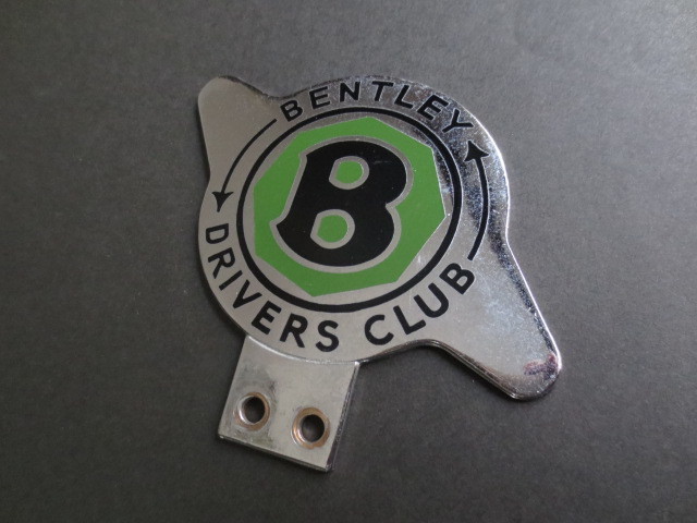  Bentley driver's Club значок, в это время было использовано печать есть * Continental GT* flying spur * Mulsanne * Ben Tiga * Ла Манш победа машина 