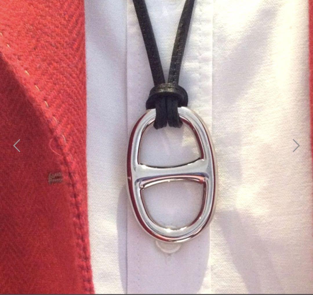 ほぼ新品 正規品 HERMES エルメス シェーヌダンクル シルバー ほぼ新品 正規品 HERMES エルメス シェーヌダンクル シルバー