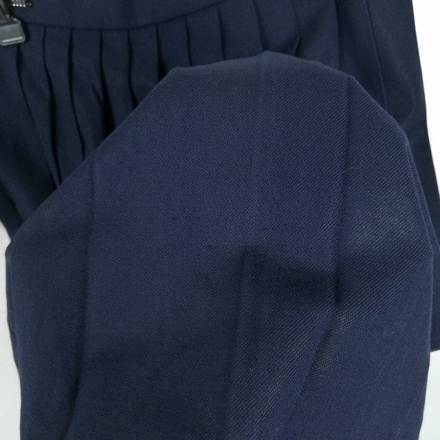 1 jpy sailor suit skirt scarf top and bottom 3 point set large size winter thing white 3ps.@ line woman school uniform middle . high school navy blue uniform used rank C EY0227