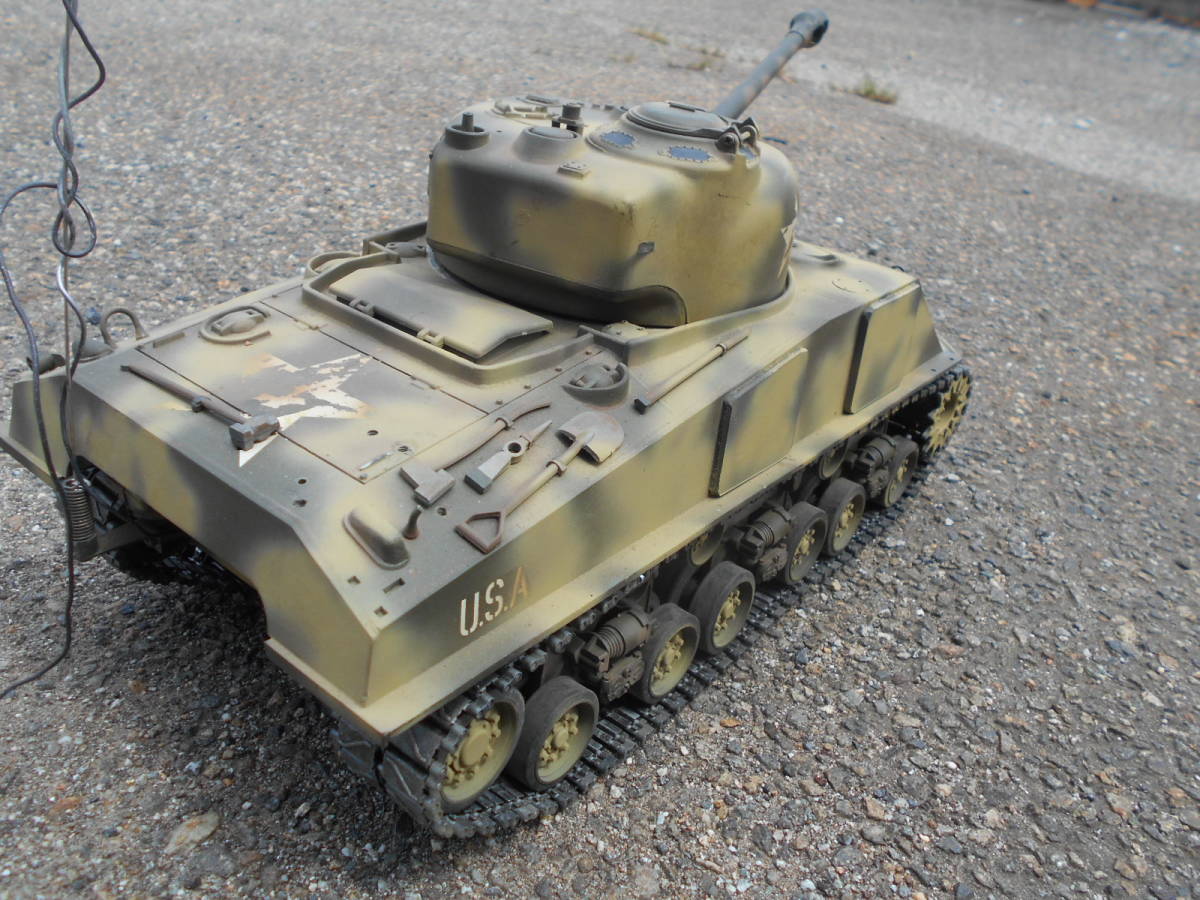 1/16 タミヤ M4 シャーマン メタル製キャタピラ 簡易動確済 1/16 完成