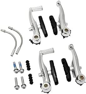 その他 TEKTRO RX1 Mini-V Brake Cyclocross Brake Set (Front+Rear), Silver