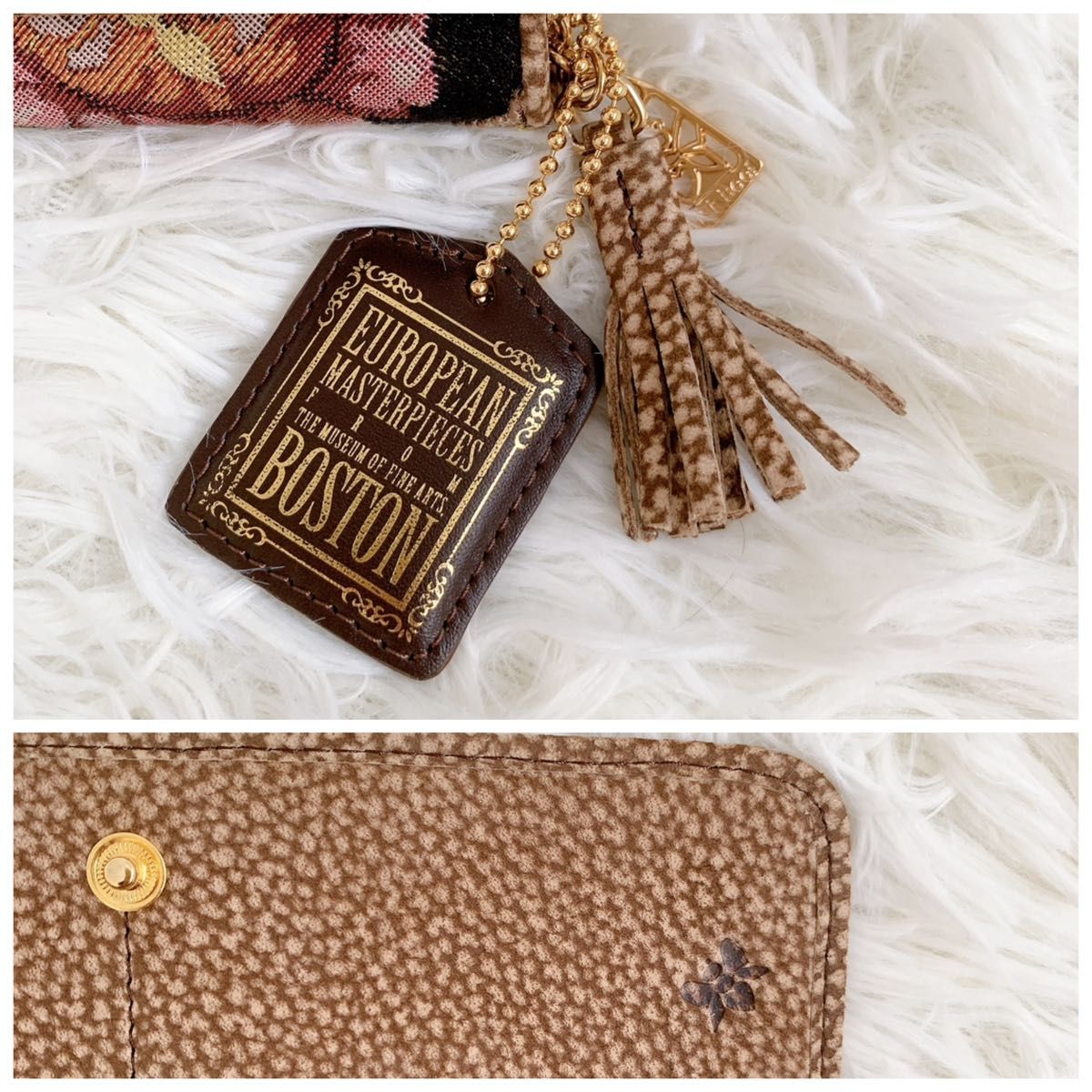極美品 Think Bee オペラハウス 長財布 コブラン 花柄 ビジュー 極美品 Think Bee オペラハウス 長財布 コブラン 花柄 ビジュー
