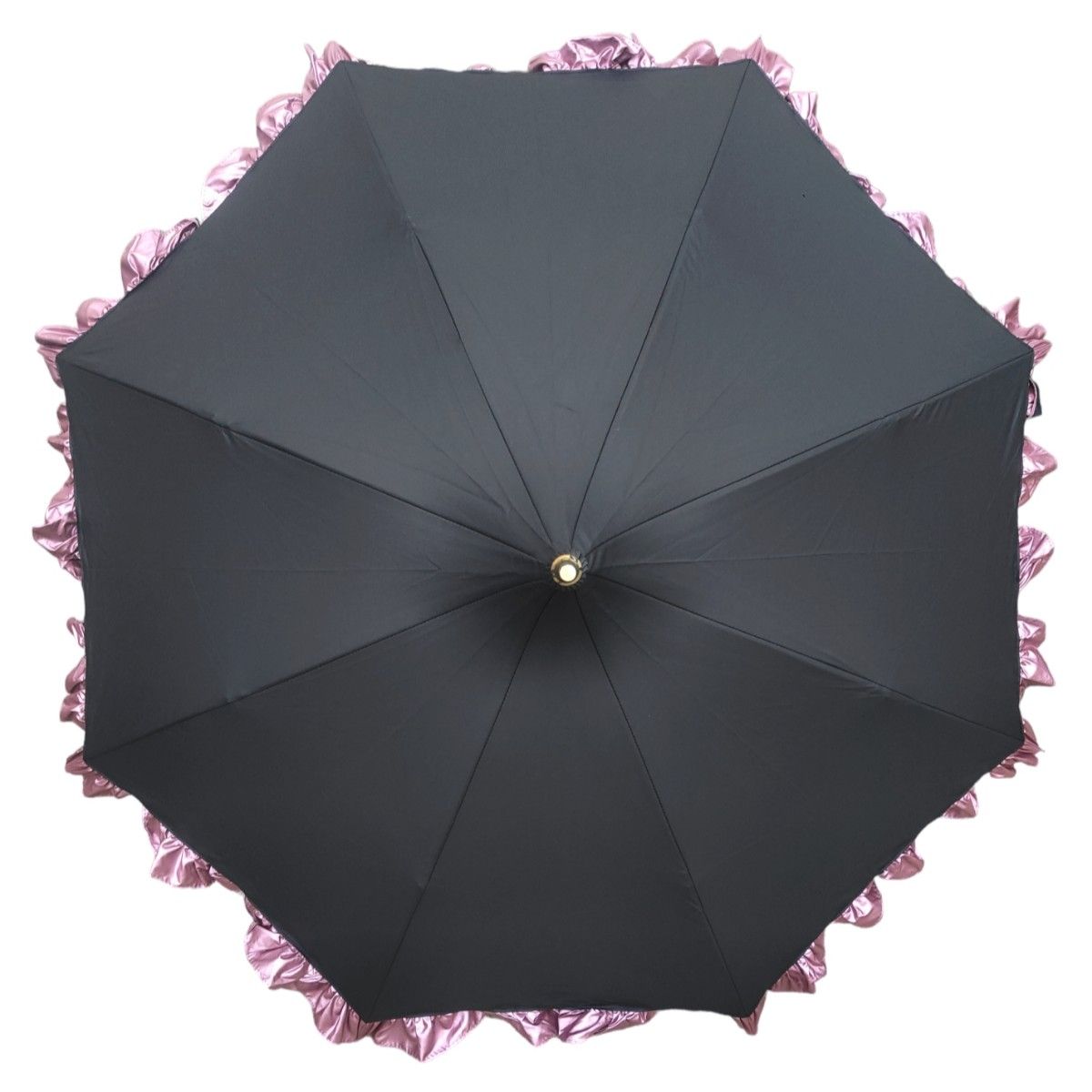 美品 パゴダ傘 ブラック ピンク ゴスロリ 日傘 晴雨兼用 美品 パゴダ傘 ブラック ピンク ゴスロリ 日傘 晴雨兼用