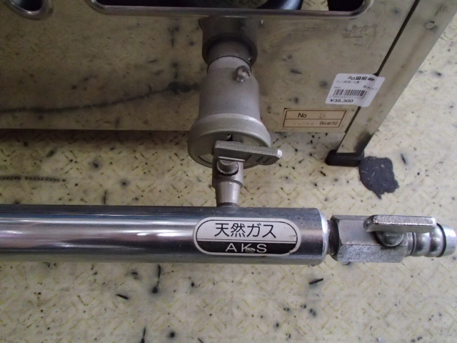 AKS 業務用 たこ焼器 5連 5丁 大玉 小玉 都市ガス ガス式 たこ焼機 調理機器 980×350×180 たこ焼器 屋台 店舗用 たこ焼き 03-1155_画像2