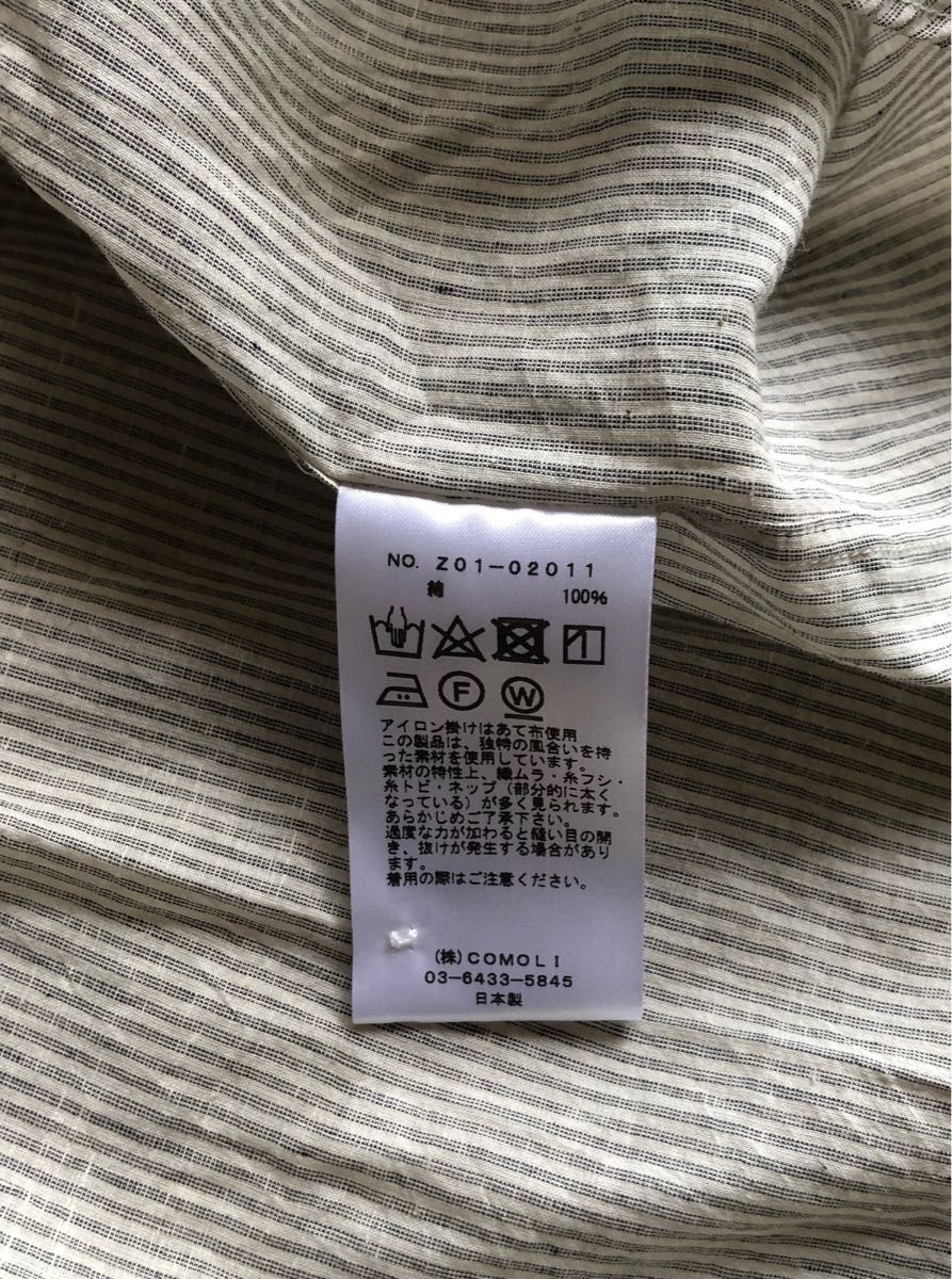 comoli 24ss KHADI コットン コモリシャツ 3 STRIPE|Yahoo comoli 24ss KHADI コットン コモリシャツ 3 STRIPE|Yahoo