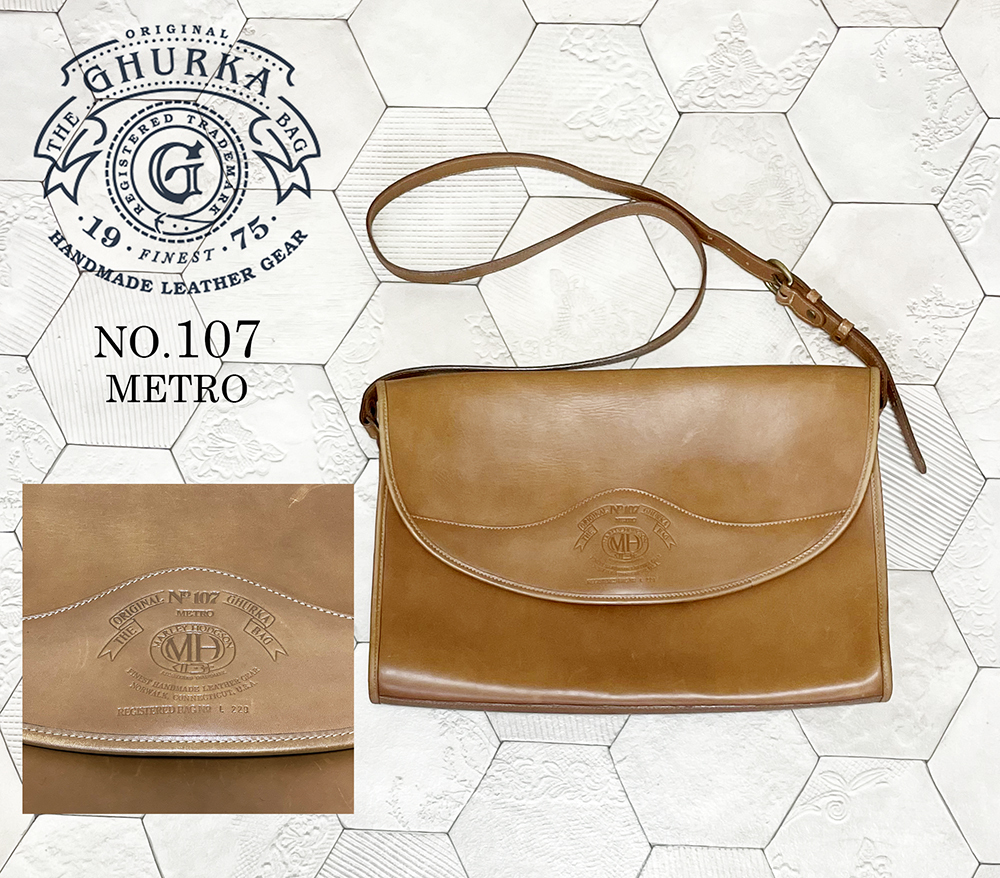 希少 旧MHラベル 89年製 グルカ USA製【GHURKA】No 107 メトロ 希少 旧MHラベル 89年製 グルカ USA製【GHURKA】No 107 メトロ