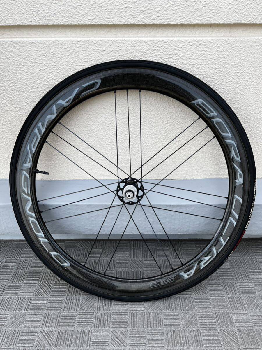 Campagnolo BORA ULTRA チューブラー リアホイールのみ ただし、ジャンク品のフロントホイール付き